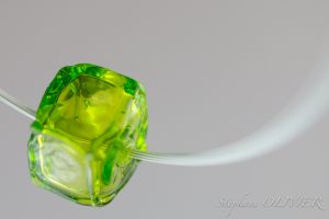 Ras-du-cou Vintage En Cubes De Verre Marron - Collier Déclaratif - Envoi France Gratuit